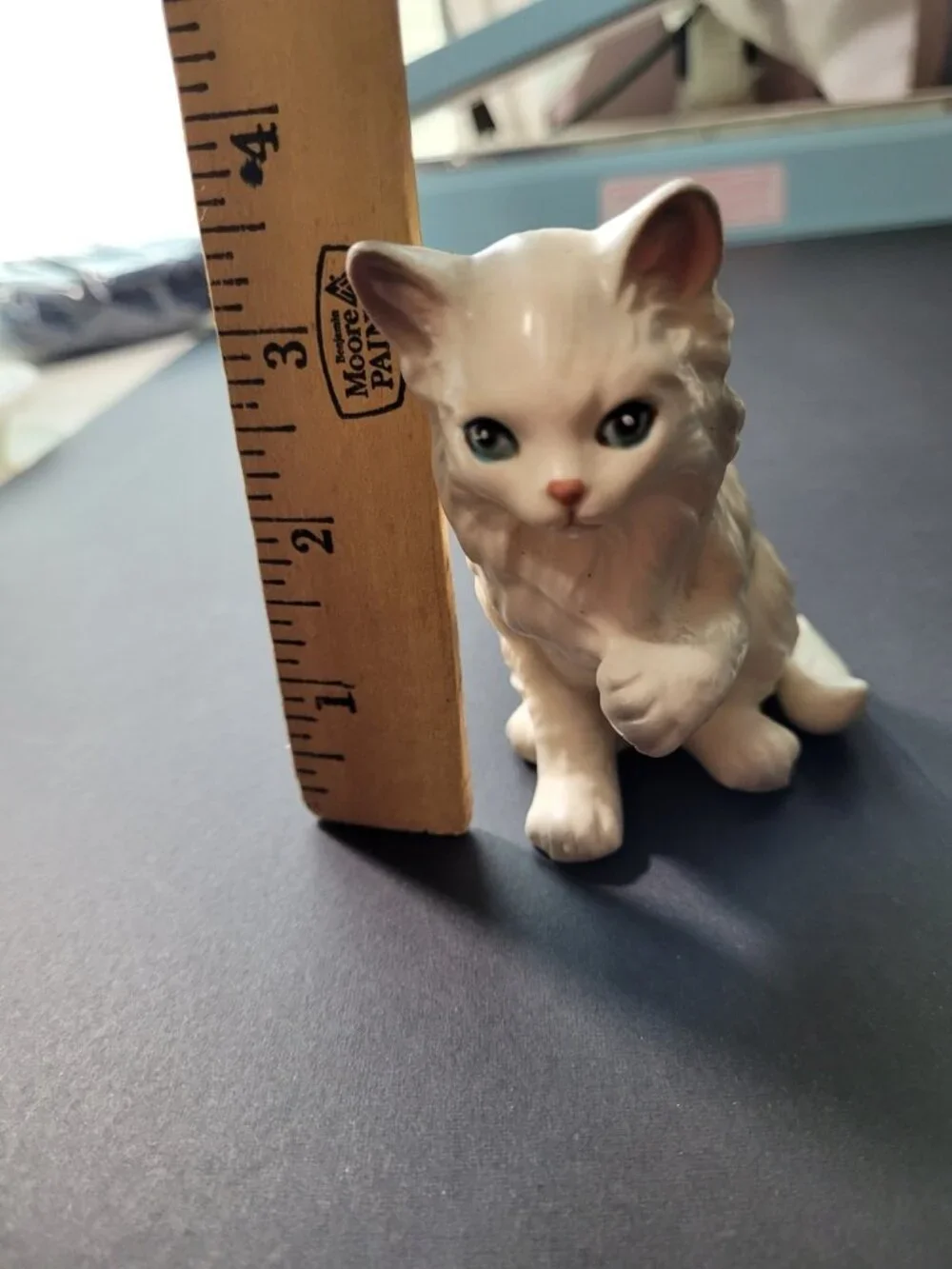 Set 3‎ Vintage Lefton Fluffy White Persian Kitten Cat Figurines Japan Porcelain